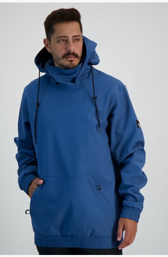 BEACH MOUNTAIN Softshell hoodie hommes Bleu