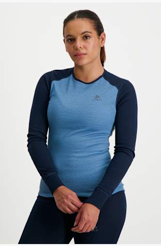 Odlo Active Warm set intimo termico donna Blu