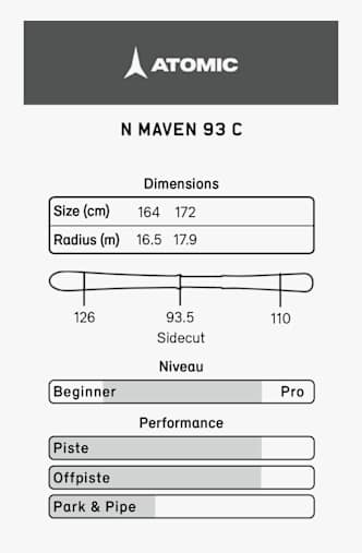 ATOMIC Maven 93 C sci donna 24/25 Marrone