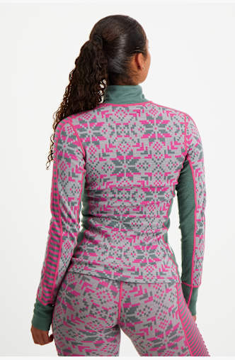 Kari Traa Else Merino Damen Thermo Longsleeve Grau