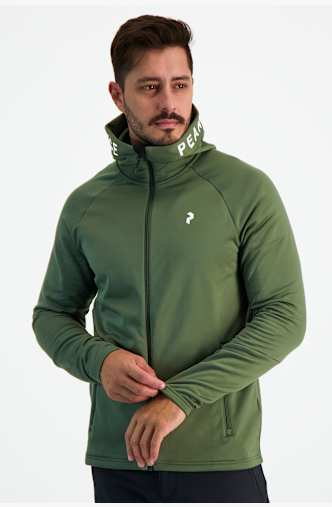PEAK PERFORMANCE Rider Zip Hood midlayer hommes Vert