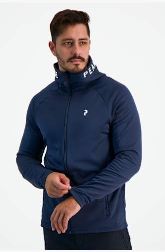 PEAK PERFORMANCE Rider Zip Hood Herren Midlayer Blau