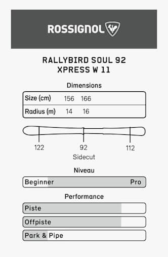 Rossignol Rallybird Soul 92 set sci donna 24/25 Viola