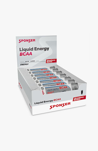 Sponser Liquid Energy BCAA Strawberry Banan 18 x 70 g Energy Gel Weiss