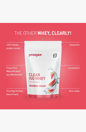 Sponser Clear Iso Whey Watermelon 450 g polvere per bevande Bianco