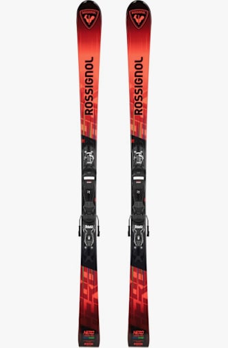 Rossignol Hero Multi-Event 140-150 Kinder Ski Set 24/25 Rot