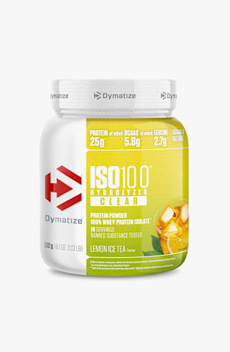 Dymatize Hydrolyzed IsoClear Lemon Ice Tea 512 g polvere per bevande Giallo