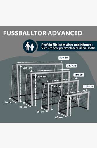 Hudora Advanced 300 cm cage de football Blanc