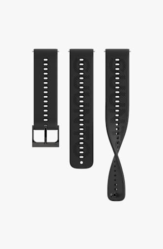 Suunto 22 mm Athletic 6 Silicon bracelet de montre Noir