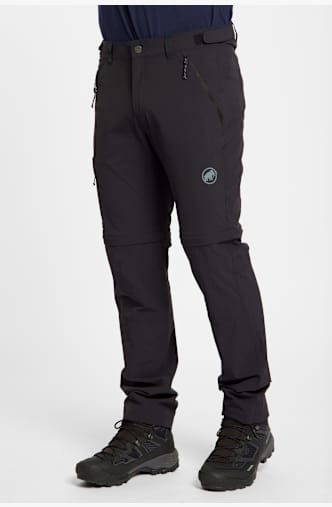 MAMMUT Runbold IV Zip-Off Kurzgrösse Herren Wanderhose Schwarz