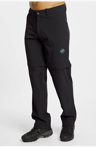 MAMMUT Hiking V Zip-Off pantaloni da trekking uomo Nero