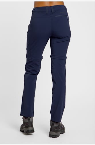 MAMMUT Runbold IV Zip-Off pantalon de randonnée femmes Bleu