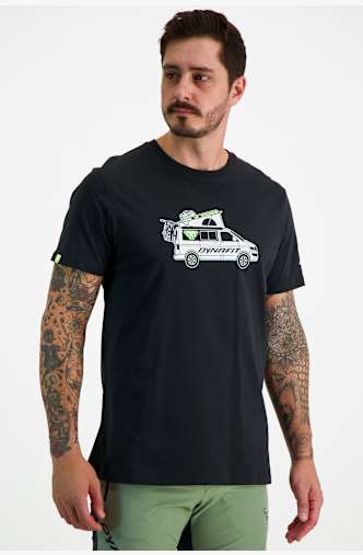 Dynafit Graphic Cotton Herren T-Shirt Schwarz