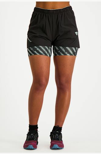 Dynafit Trail 2in1 short de randonnée femmes Noir