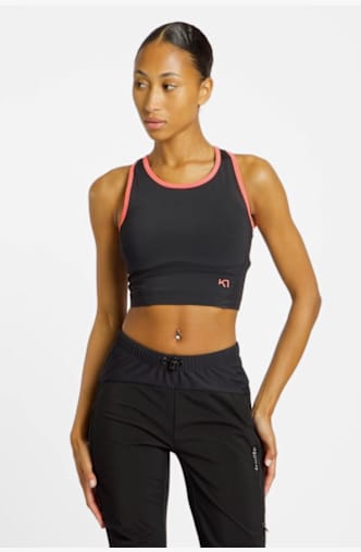 Kari Traa Linnea Sports Longline Light Damen Sport-BH Schwarz