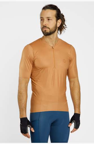 Stoke Calobra Half-Zip maillot de bike hommes Beige