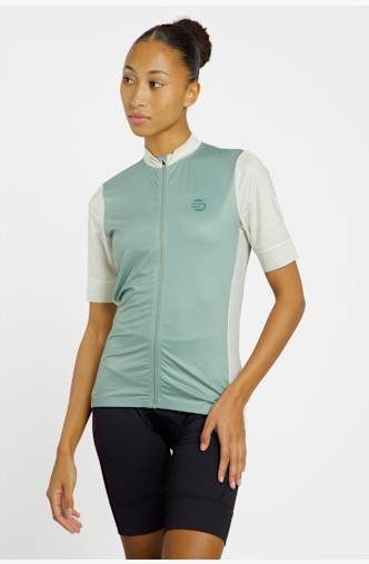 Stoke Randa Full-Zip Damen Biketrikot Grün