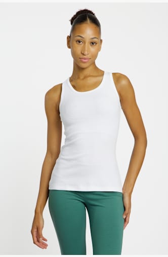 POWERZONE Yoga Damen Top Weiss