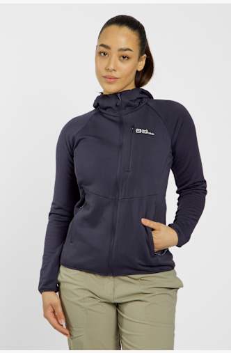 Jack Wolfskin Kolbenberg Hooded midlayer donna Grigio