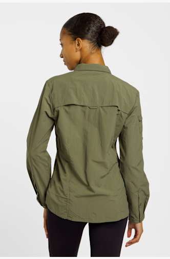 Craghoppers NosiLife Anti-Insect Adventure III Damen Wanderbluse Grün