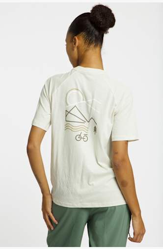 VAUDE Cyclist Casual t-shirt donna Bianco