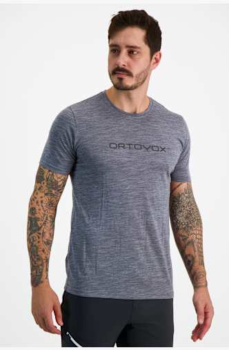 Ortovox 150 Cool Brand TS Herren T-Shirt Grau