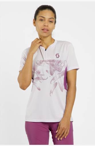 SCOTT Trail Flow Zip Damen Biketrikot Lila