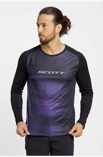 SCOTT Trail Tuned LS Herren Biketrikot Lila