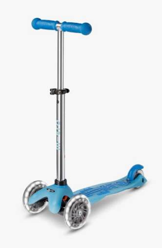 Micro Mini Deluxe Glow Plus LED monopattino bambini Blu