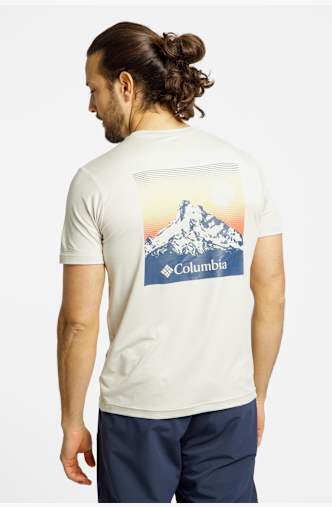 Columbia Kwick Hike™ Technical Graphic Herren T-Shirt Beige