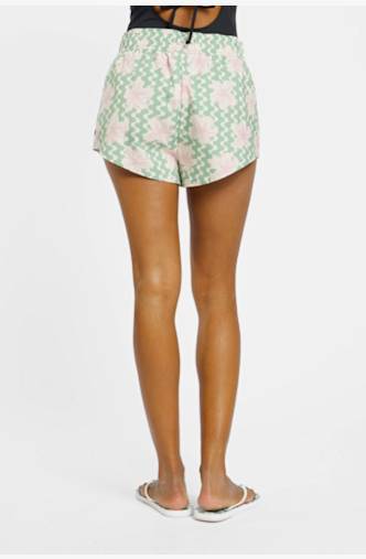 Roxy No Bad Waves Printed short de bain femmes Vert
