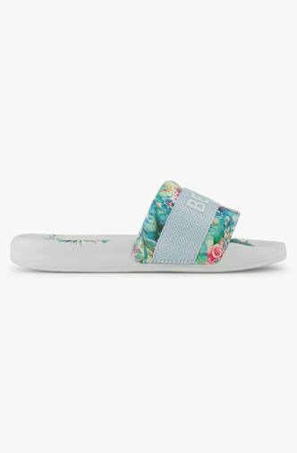 BEACH MOUNTAIN Flowers slipper enfants Bleu
