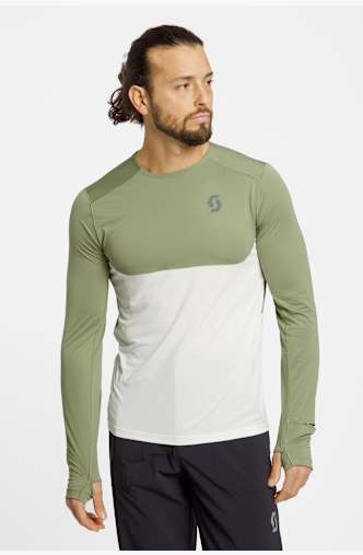 SCOTT Endurance Tech LS maglia da bike uomo Verde
