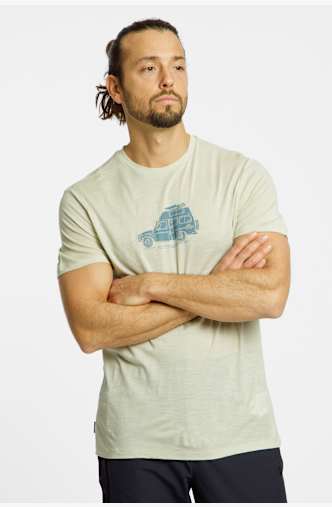 icebreaker Merino 150 Tech Lite Cozy Camper Herren T-Shirt Grün
