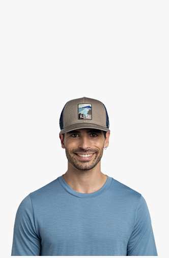 Buff Explore Trucker cap Marron