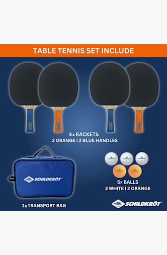 Schildkröt 4-Player Hobby set da ping pong Nero