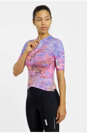 Q36.5 Gregarius Damask maillot de bike femmes Violet