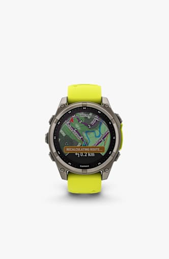 GARMIN fenix® 8 47 mm Solar Sapphire orologio sportivo Giallo