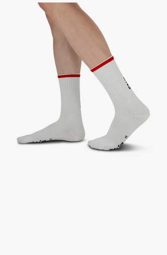 DirtySox Compress Pro Suisse - Fahr Emou! 35-47 chaussettes de cyclisme Blanc
