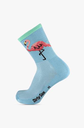 DirtySox Allround Elite Flamingo 35-47 Bikesocken Türkis