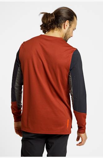 FOX Defend LS Herren Biketrikot Rot