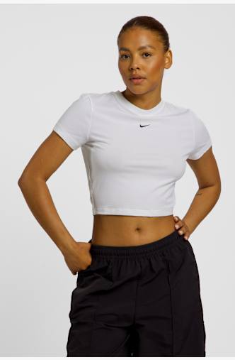 Nike Chill Knit Cropped Damen T-Shirt Weiss