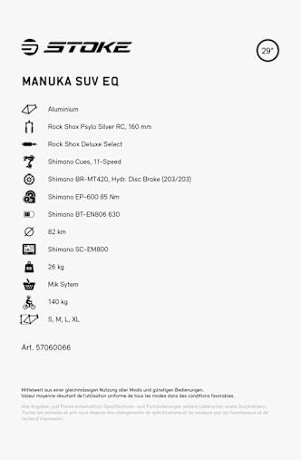 Stoke Manuka SUV EQ 29 e-mountainbike Rouille
