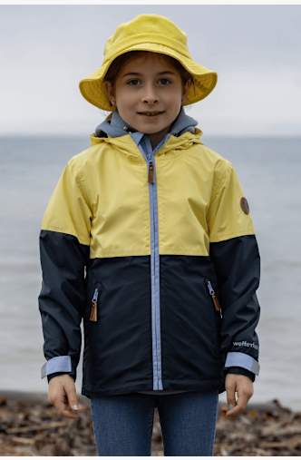RUKKA Puki giacca impermeabile bambini Giallo