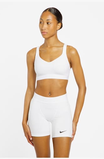 Nike Pro Leak Protection short donna Bianco