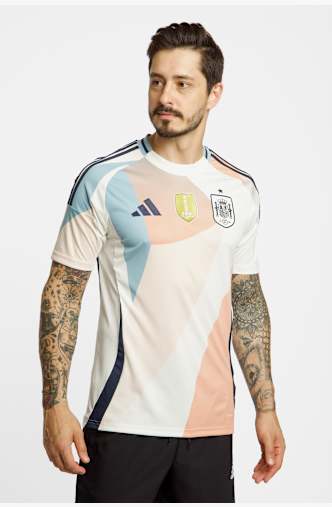 adidas Spagna Away Replia maglia da calcio uomo EURO femminile 2025 Beige