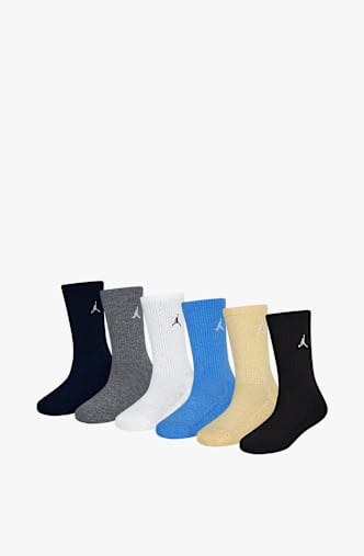 Jordan 6-Pack Everyday Essentials Crew 37.5-40 Kinder Socken Multicolor