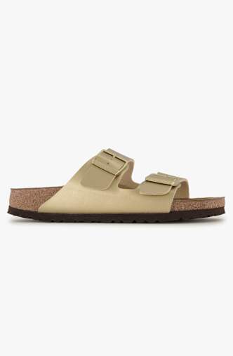 Birkenstock Arizona Birko-Flor® Narrow Fit Damen Slipper Gold