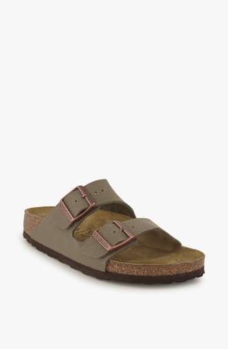 Birkenstock Arizona Birko-Flor® Nubuk Narrow Fit slipper donna Grigio