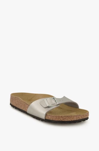 Birkenstock Madrid Birko-Flor® Narrow Fit slipper donna Argento